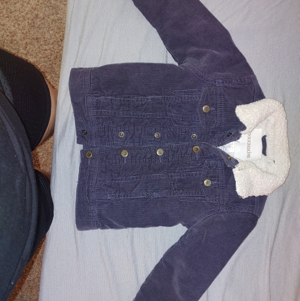 2t corduroy navy lined jacket